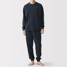 男棉裏毛長袖家居睡衣暗藍 M #4548076460442