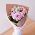 Sweet Pink Rose Bouquet (8 Blooms) 1 Packet