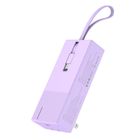 日本橋行動電源 DC06 紫 10000mAh 20W 自帶雙線/AC充電器 1 入 #210400000015