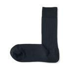 男螺紋商務直角襪暗藍 25-27cm #4547315760169