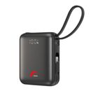 日本橋日本橋 10000mAh 輕巧雙線帶顯示行動電源 夜幕黑 1 入 #210400000037