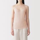 Women Smooth Bra Camisole Light Peach Pink S #4548076770435