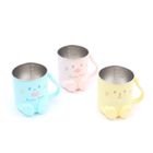 兒童雙層不鏽鋼水杯漱口杯-貓咪 1 入 #182060