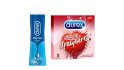 Durex Play Lube 50ml and Durex Spice Sensual Strawberry 3'S