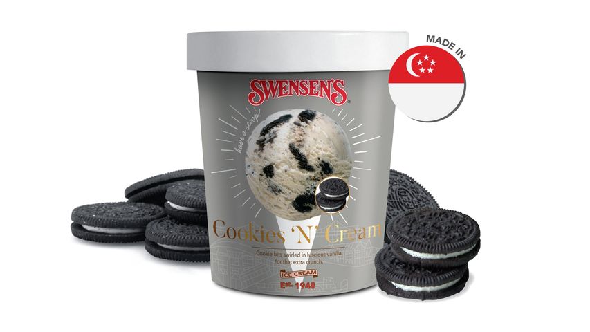 Swensen's Cookies & Cream Ice Cream Pint 473ml