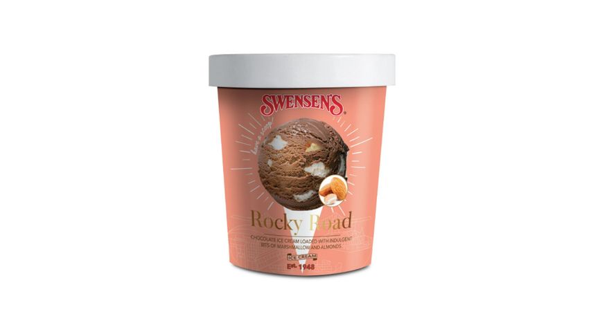 Swensen's Rocky Road Ice Cream Pint 473ml