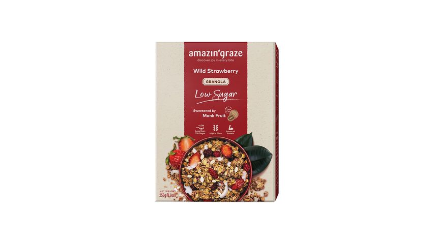 Amazin' Graze Low Sugar Wild Strawberry Granola | 250 公克
