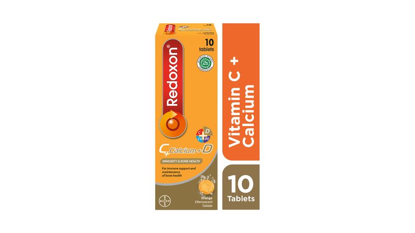 Redoxon Vitamin C + Calcium Orange Efferverscent Tablets 10s