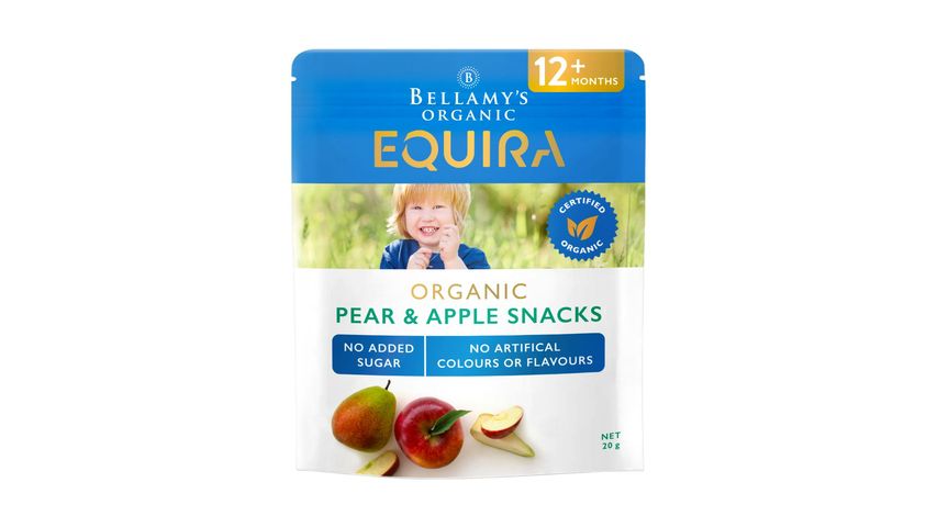 Bellamy's Organic Pear & Apple Snacks (12+ Months) 20g