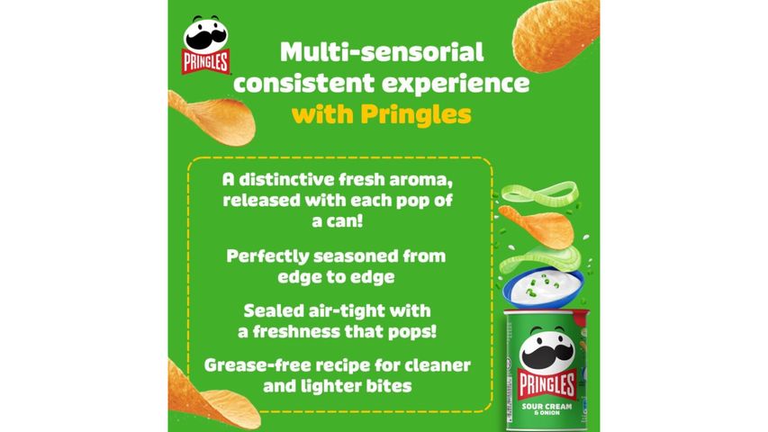 Pringles Sour Cream & Onion Potato Chips 42g