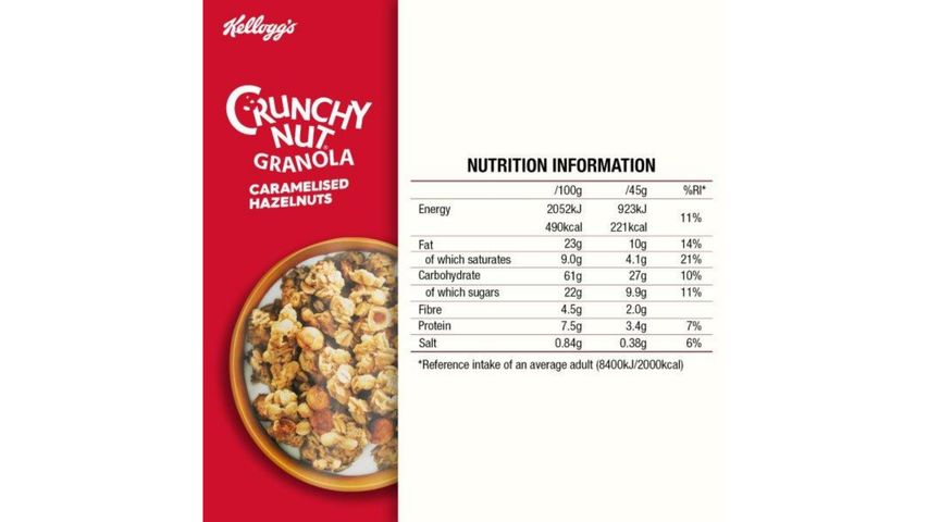 Kellogg's Crunchy Nut Caramel Hazelnut 380g 