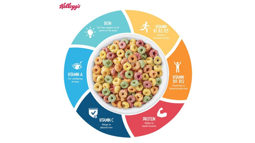 Kellogg's Froot Loops Breakfast Cereal 400g