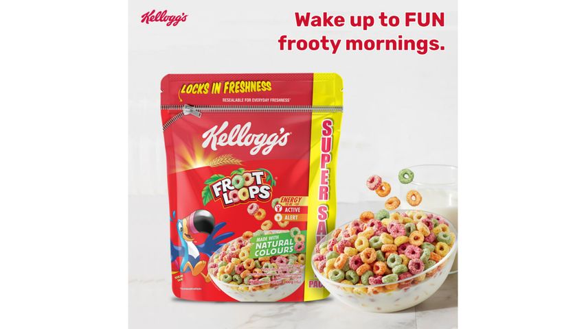 Kellogg's Froot Loops Breakfast Cereal 400g