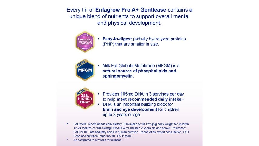 Enfagrow A+ Stage 3 Gentlease 360 DHA+Growing Up Milk (1-3 Years) 800g