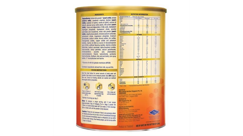 Enfagrow Pro A+ Stage 3 2-FL+ MFGM Growing up Milk (1-3 Years) 1.65kg