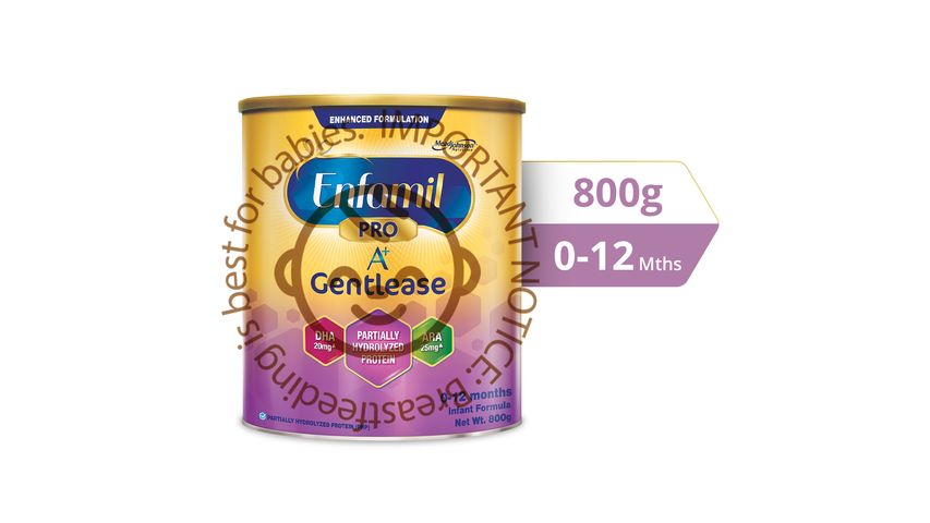 Enfamil A+ Stage 1 Gentlease 360DHA+ Infant Formula (0-12 Months) 800g
