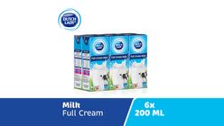 Dutch Lady UHT Full Cream Milk 6 x 200ml