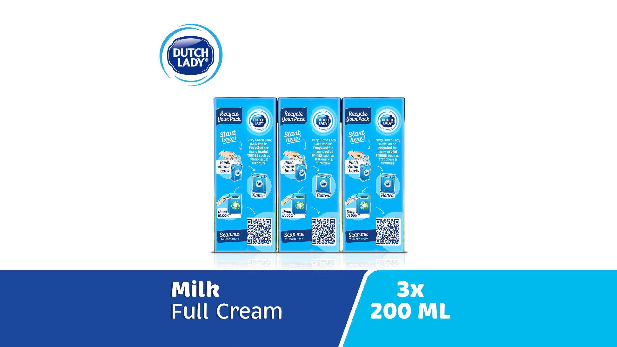 Dutch Lady UHT Full Cream Milk 6 x 200ml delivery near you in