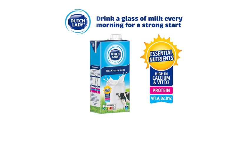 Dutch Lady Full Cream UHT Milk 1L