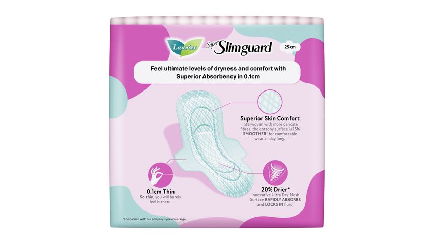 Laurier Super Slimguard 25cm 2 Packs x 16pcs