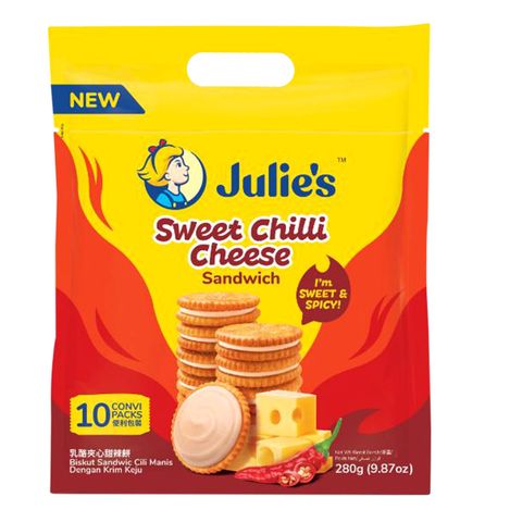 Julie's Sweet Chilli Cheese Sandwich Biscuits 280g
