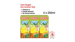 Marigold Ice Lemon Tea Less Sweet 6s x 250ml