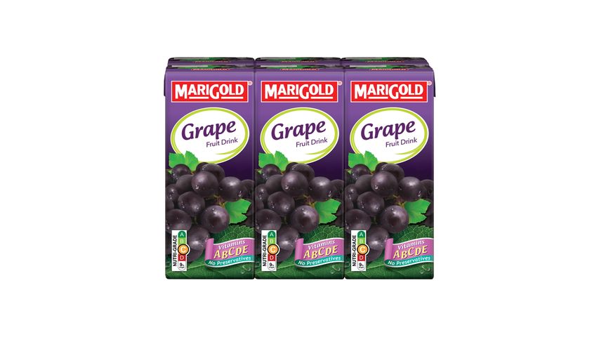 Marigold Fruit Drinks Grape 6pcs x 250ml
