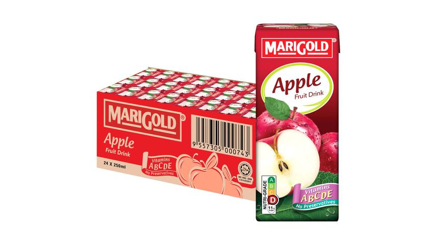Marigold Fruit Drinks Apple 24pcs x 250ml
