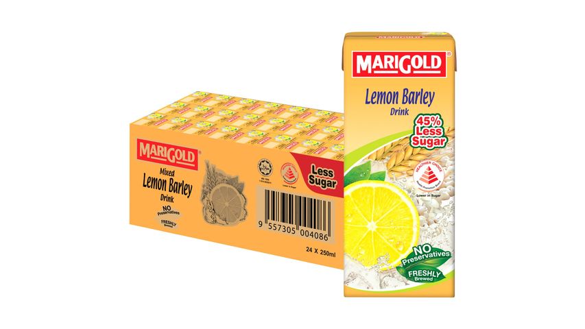 Marigold Less Sweet Lemon Barley 24pcs x 250ml