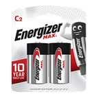Energizer Max Alkaline C Batteries 2pcs