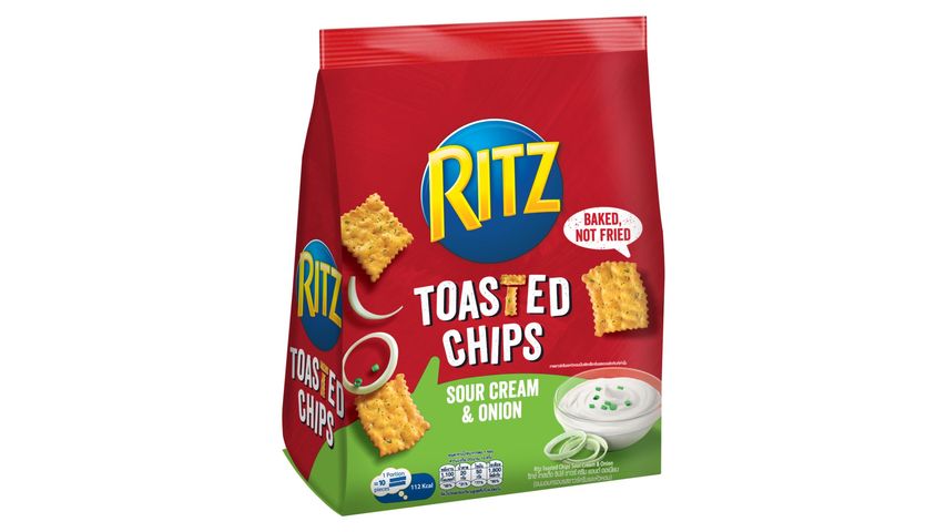 Ritz Toasted Chips Sour Cream & Onion Biscuits 229g
