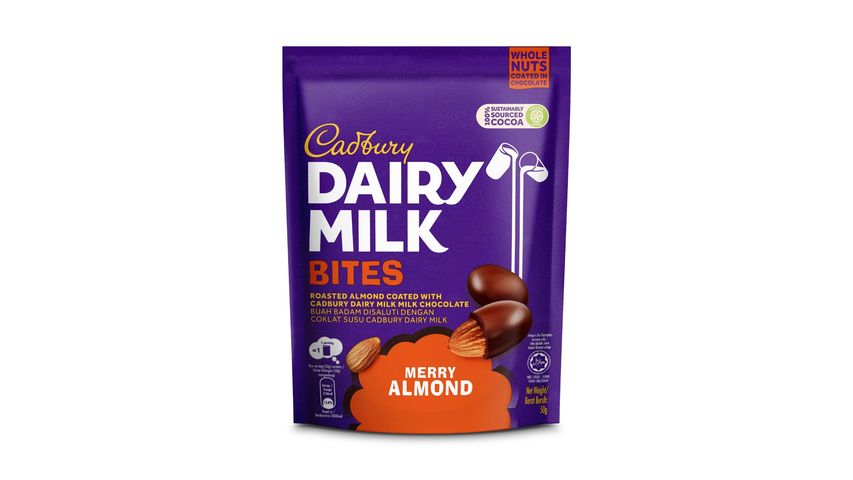 Cadbury Dairy Milk Bites Merry Almond Chocolate 50g
