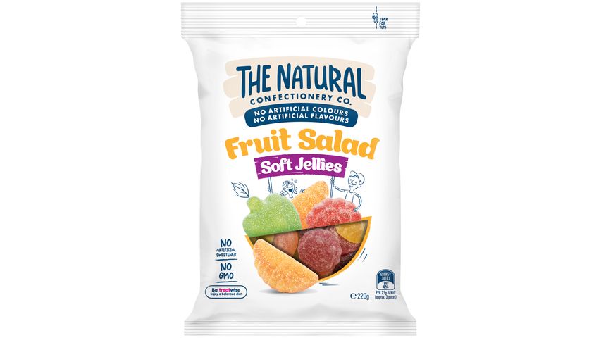 The Natural Confectionery Co. Fruit Salad Soft Jellies Gummy 220g
