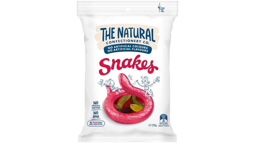 The Natural Confectionery Co. Snakes Gummy Candy 230g