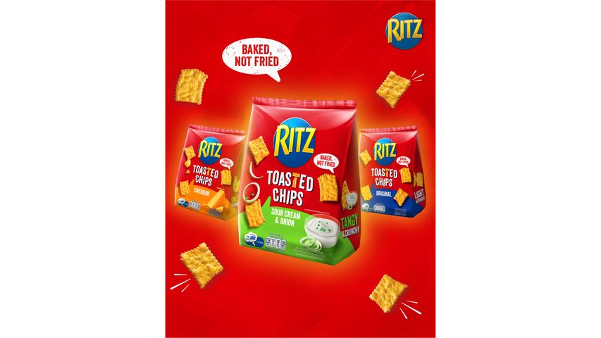 Ritz Toasted Chips Sour Cream & Onion Biscuits 229g