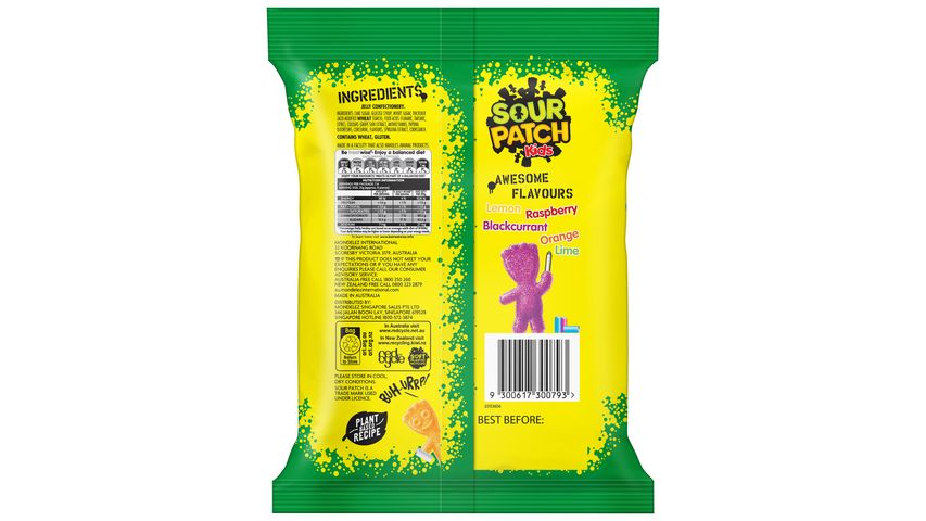 The Natural Confectionery Co. TNCC Sour Patch Kids Gummy Candy 190g