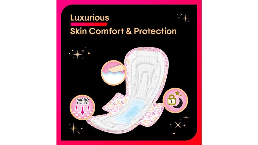 Kotex Luxe Ultrathin Night Wing Sanitary Pads 32cm 12s