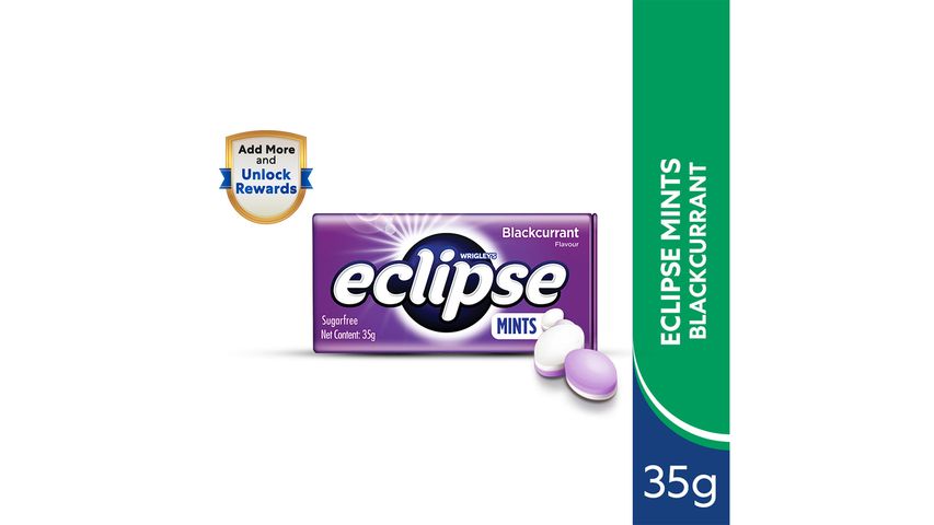 Eclipse Blackcurrant Sugarfree Mints 35g