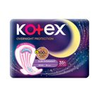 Kotex Soft & Smooth Slim Overnight Wing Sanitary Pads 35cm 16s