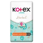 Kotex Regular Scented Longer & Wider Herbal Liners 26s