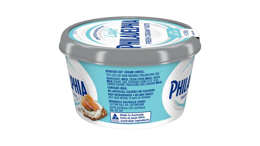 Philadelphia Light Spreadable Cream Cheese 250g