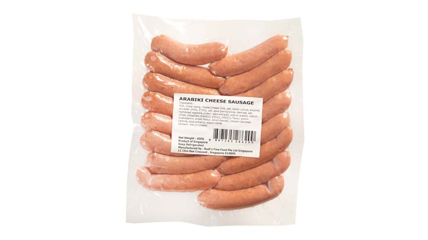Rudi's Pork Cheese Arabiki Sausage 400g
