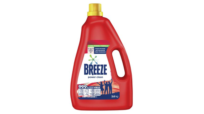 Breeze Liquid Detergent - Power Clean 3.6kg