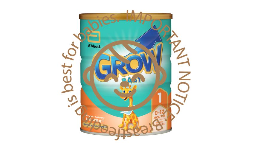 Grow Stage 1 Baby Infant Formula (0-12 Months) 900g