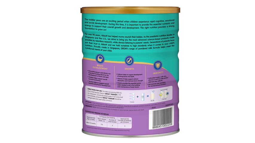 Grow Stage 3 Toddler Growing Up Milk (1-3 Years) 900g
