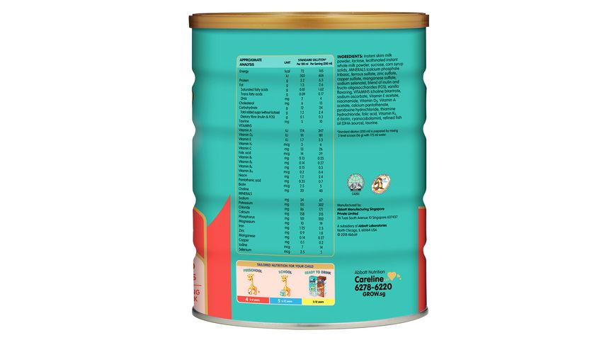 Grow Stage 4 Preschool Growing Up Milk (3-6 Years) 900g