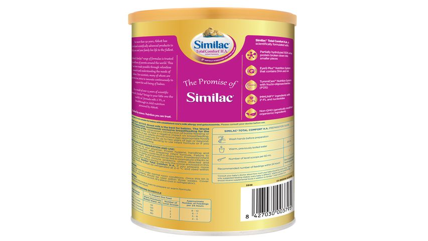 Similac Total Comfort H.A Stage 1 Baby Milk Powder Formula 2'-FL (0-12 Months) 820g