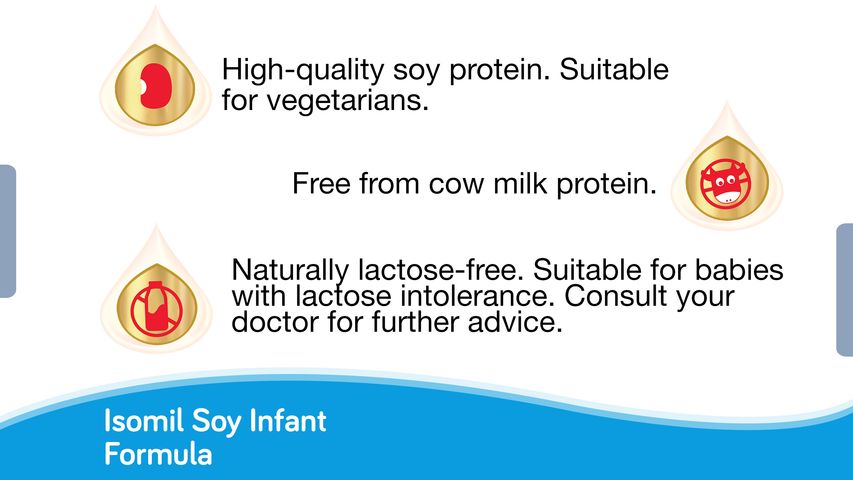 Isomil Stage 1 Soy Infant Formula (0-6 Months) 850g