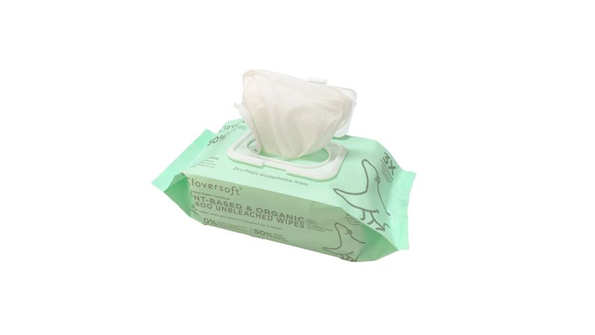 Cloversoft Antibacterial Organic Wipes 100s