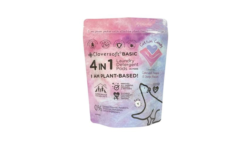 Cloversoft 4 in 1 Laundry Pods - Cotton Candy 25s